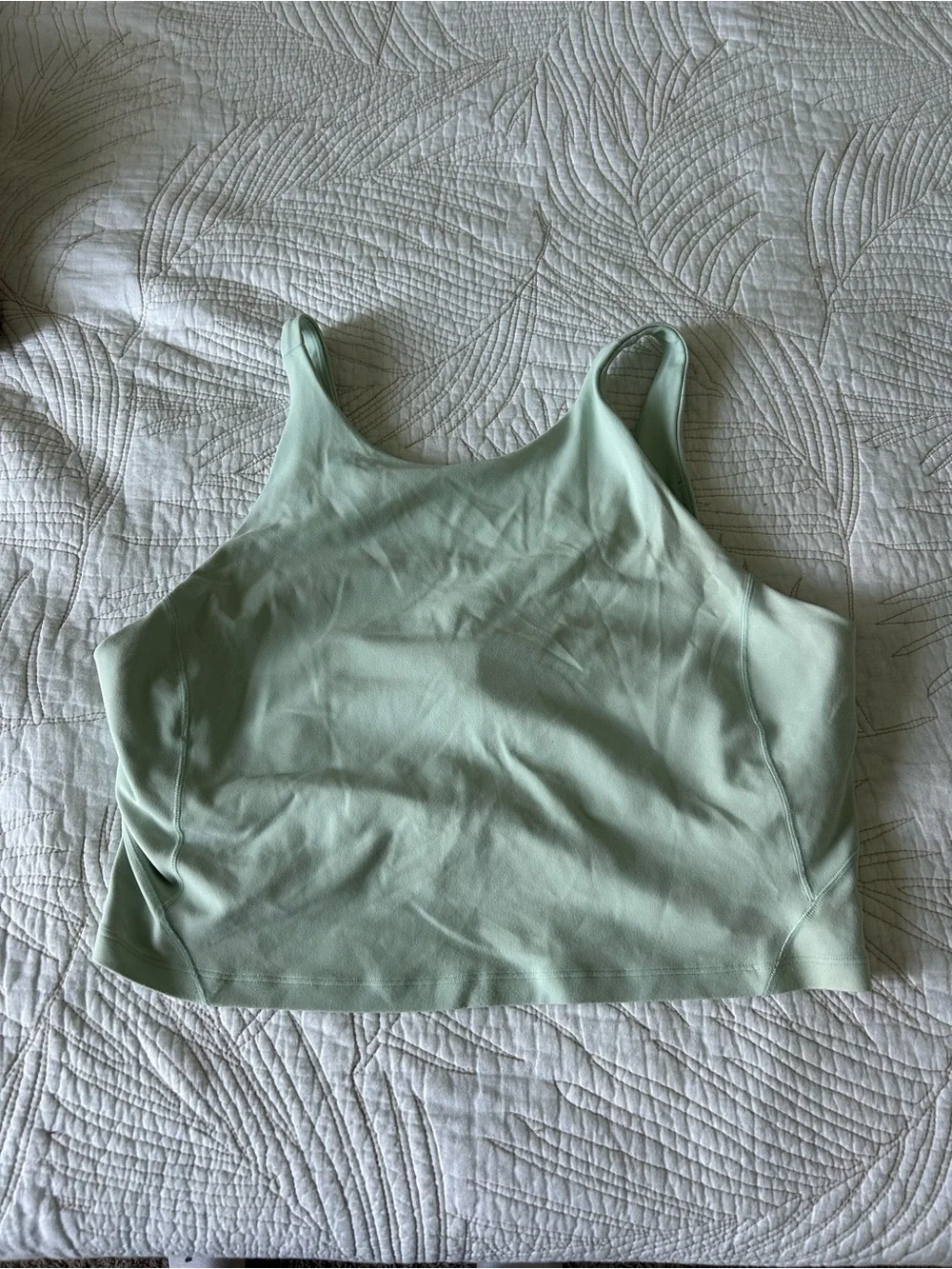 lululemon athletica Mint Green Cropped Tank